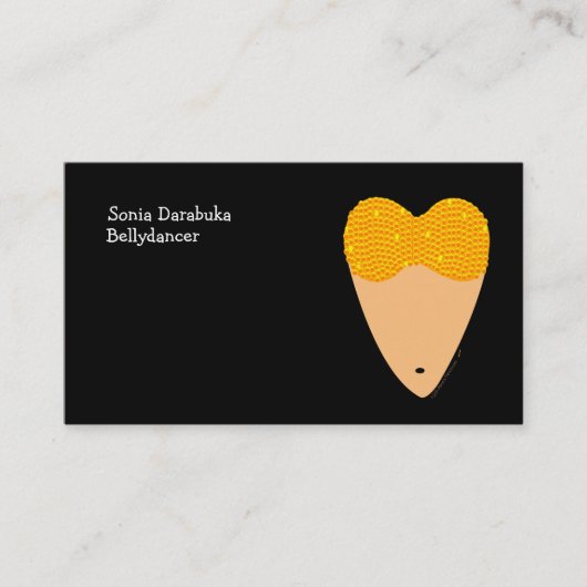 Bellydancing Torso-Bauchtanz-Visitenkarten Visitenkarte (Vorderseite)