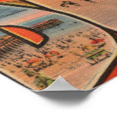 Belmar, New Jersey - Große Buchstabenszenen Poster (Ecke)