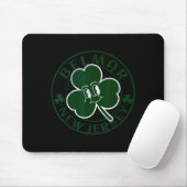 Belmar New Jersey Irish Shamrock Nj Retro Souvenir Mousepad (Mit Mouse)
