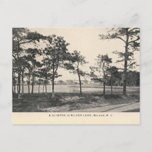 Belmar NJ, Silver Lake, 1909 im Vintage-Stil Postkarte