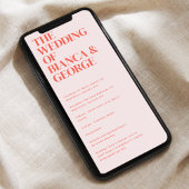 Belmont Digital Wedding Zeremony Program Einladung