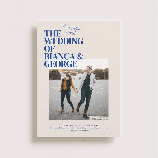 Belmont Foto Wedding Einladung