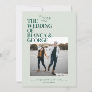 Belmont Foto Wedding Einladung