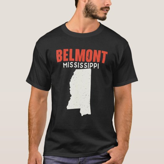 Belmont Mississippi USA Staat America Travel Missi T-Shirt (Vorderseite)