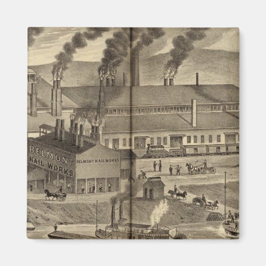 Belmont Nail Works, Wheeling Magnet (Vorne)