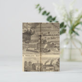 Belmont Nail Works, Wheeling Postkarte (Stehend Vorderseite)