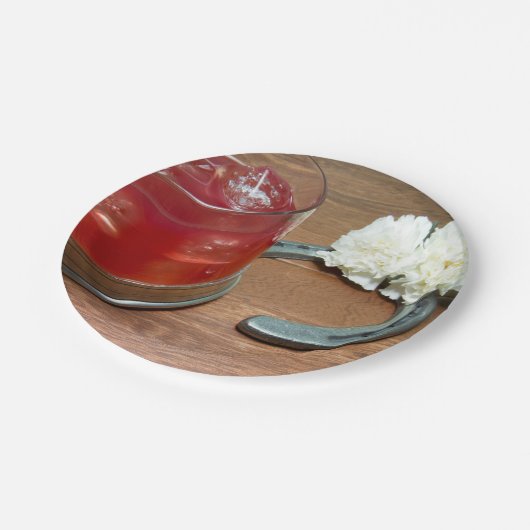 Belmont-Seen Pappteller (Schrägansicht)