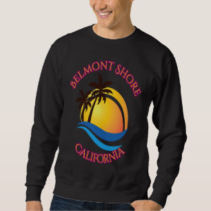 Belmont Shore Beach Surfen Kalifornien Sweatshirt