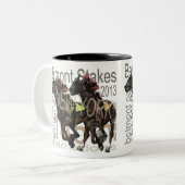 Belmont Stakes 145 Zweifarbige Tasse (Vorderseite Links)