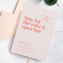 Belmont Typografy Wedding Einladung