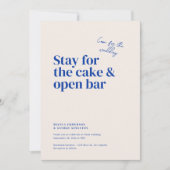 Belmont Typografy Wedding Einladung (Vorderseite)