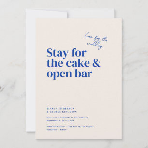 Belmont Typografy Wedding Einladung