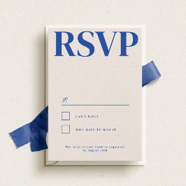 Belmont Typografy Wedding RSVP Karte