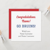 Belmont University (Go Bruins) Geschenkkarte Karte (Vorderseite/Rückseite Beispiel)