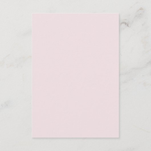 Belmont Vertical Wedding Begleitkarte (Rückseite)