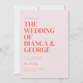 Belmont Vertical Wedding Einladung (Vorderseite)