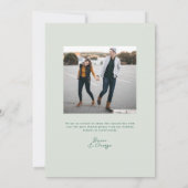 Belmont Vertical Wedding Einladung (Rückseite)