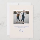 Belmont Vertical Wedding Einladung (Rückseite)