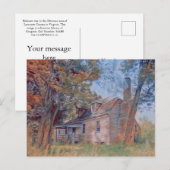 Belmont was near Ottoman, Virginia Postkarte (Vorne/Hinten)