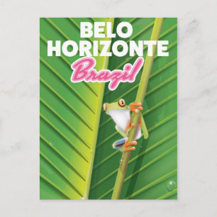 Belo Horizonte, Brasilien Reiseplakat Postkarte