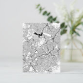 Belo Horizonte Brazil Map Postkarte (Stehend Vorderseite)