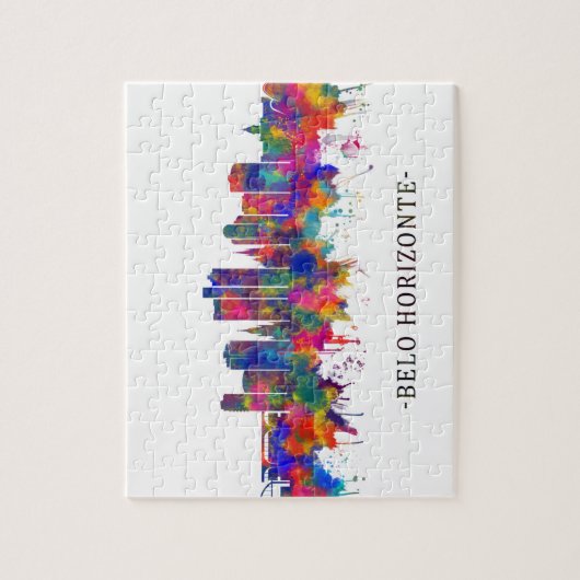Belo Horizonte Brazil Skyline Puzzle (Vertikal)