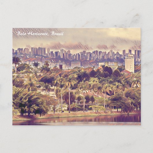 Belo Horizonte, MG, Brasil, City Art Postkarte (Vorderseite)