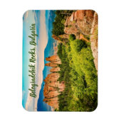 Belogradchik Rocks Bulgarien stilisiert Magnet (Vertikal)