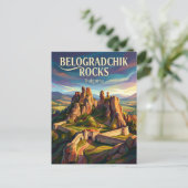 Belogradtschik-Felsen Bulgarien Postkarte (Stehend Vorderseite)