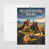 Belogradtschik-Felsen Bulgarien Postkarte (Vorne/Hinten)