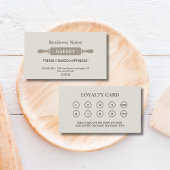 Belohnung der Bäckerei Rolling Button Treuekarte