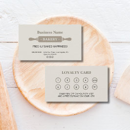 Belohnung der Bäckerei Rolling Button Treuekarte