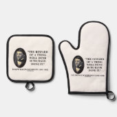 Belohnung einer Sache gut gemacht haben, sie Emers Ofenhandschuh & Topflappen-Set (Vorderseite)