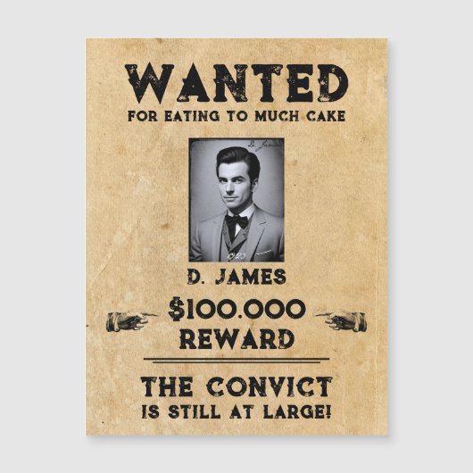 Belohnung für die Vintage Spaß-Überzeugung Gewollt Magnetkarte (Vorderseite)