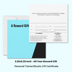 Belohnung für Personal Trainer Sportler