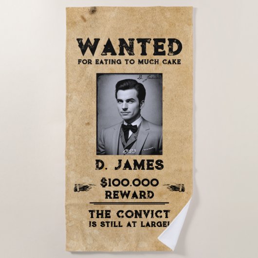 Belohnung für Vintage Vergnügung Gewollt Geburtsta Strandtuch (Vorderseite)