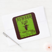 Belohnung Poker Pete Quadratischer Aufkleber (Umschlag)