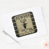 Belohnung Poker Pete Quadratischer Aufkleber (Umschlag)
