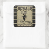 Belohnung Poker Pete Quadratischer Aufkleber (Tasche)