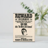 Belohnung Poster BOB FORD Postkarte (Stehend Vorderseite)