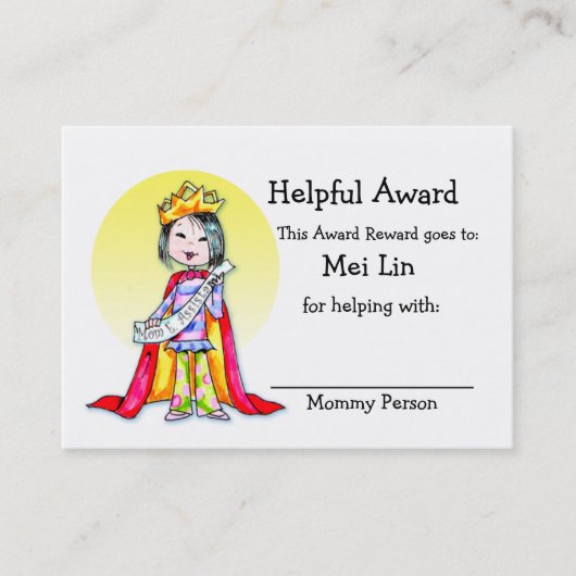 Belohnungs-Preiskarte Telefonnummerkarte (Vorderseite)