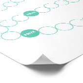 Belohnungsdiagramm-Raupe Kids-Verhalten Poster (Ecke)