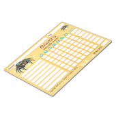 Belohnungsdiagramm Springende Spinne Personalisier Notizblock (angewinkelt)