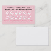 Belohnungskarte für Hunde Treuekarte (Vorne/Hinten)