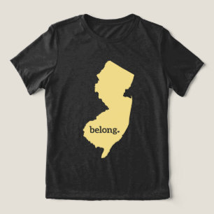 Belong in New Jersey Staatsstolz Tri-Blend Shirt