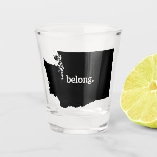 Belong Washington Staaten Map Schnapsglas