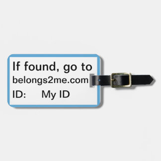 belongs2me.com-Gepäckanhänger Gepäckanhänger