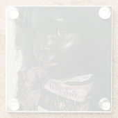 'Beloved' Beautiful Vintag Black Doll Untersetzer (Rückseite)