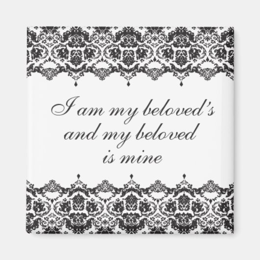 Beloved Black Lace Magnet (Vorne)