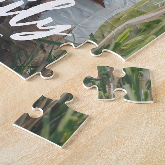 Beloved Caption Personalisiertes Foto Puzzle (Seite)